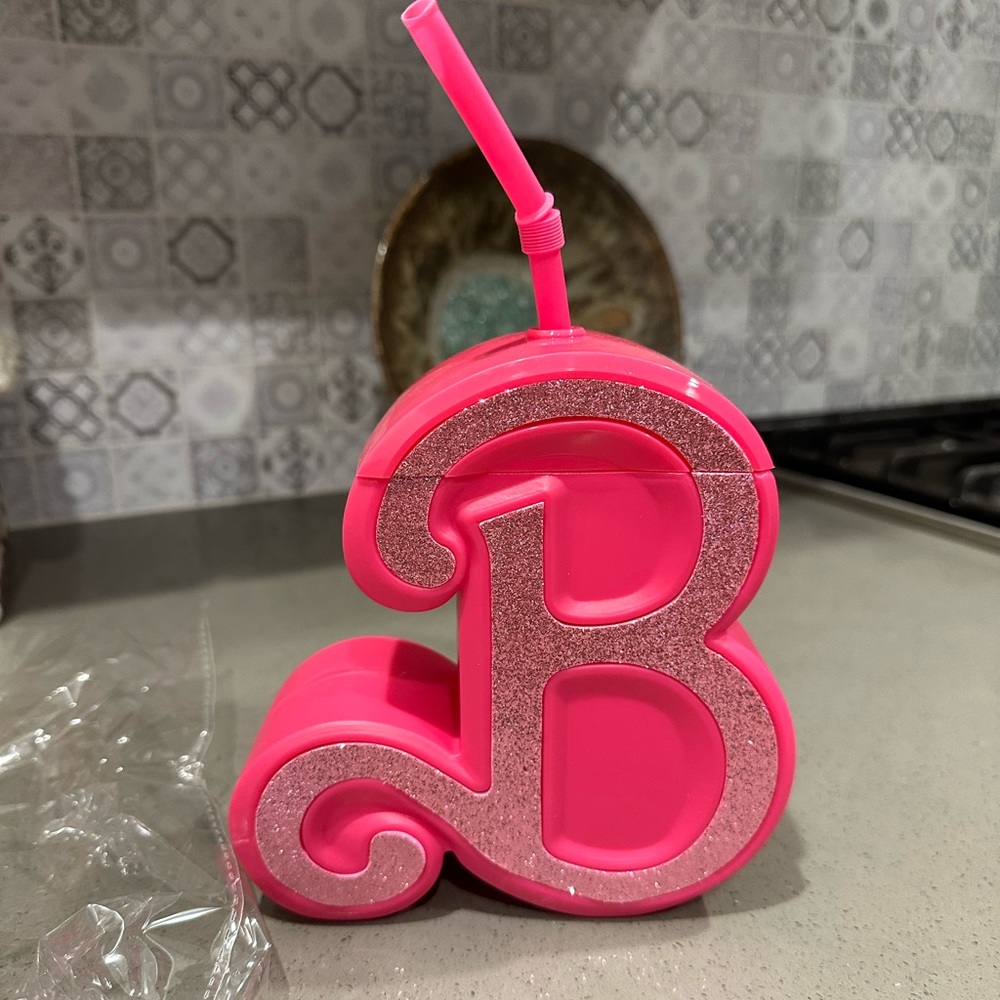 Brand New Barbie Movie tumbler/water bottle/cup (twist top)—AMC Theater